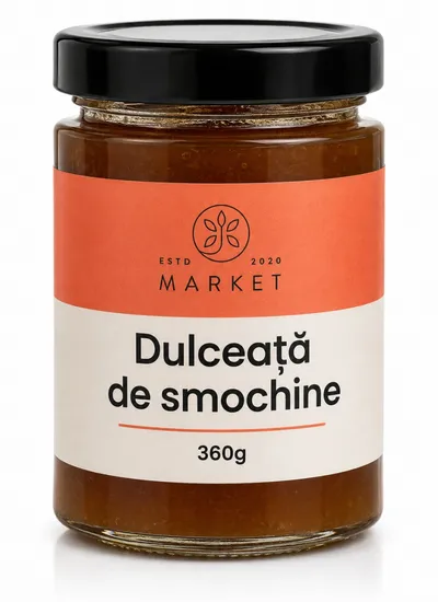 Dulceață de smochine fără zahăr, 360 g, Bio-Market