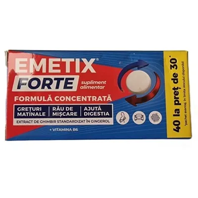 EMETIX FORTE 40 COMPRIMATE LA PRET DE 30