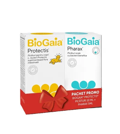 BIOGAIA PROTECTIS COPII PIC X 10ML+PHARAX D3 PICATURI ORALE X 5ML