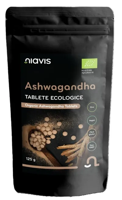NIAVIS ASHWAGANDHA TABLETE ECOLOGICE/BIO 125G
