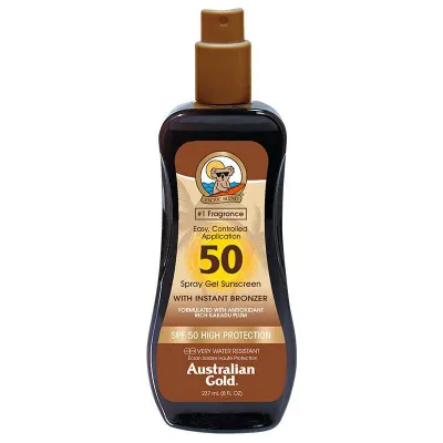 Australian Gold Spray-gel SPF 50 cu autobronzant, 237 ml