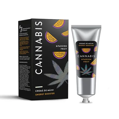 Crema de maini si unghii cannabis si fructul pasiunii, 30ml, Fiterman
