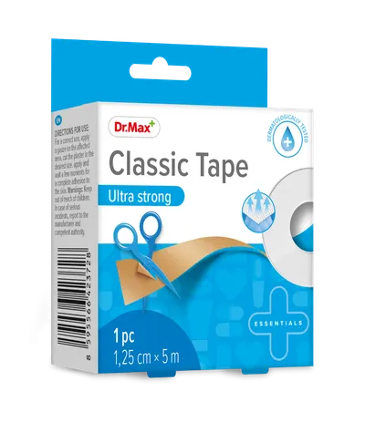 Dr. Max Plastic tape transparent, 1.25cm x 5m