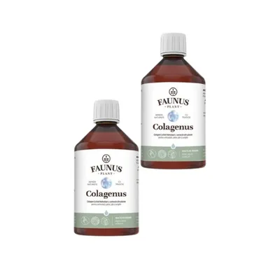 Colagenus Pachet 2 x 500ml – Colagen Lichid Hidrolizat pentru Articulatii, Piele, Par si Unghii, Faunus
