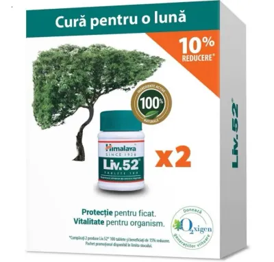 Pachet Liv 52, 1+1 - 10% promo, Himalaya
