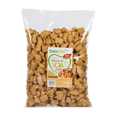 Cuburi vegetale din soia, 500g, SanoVita