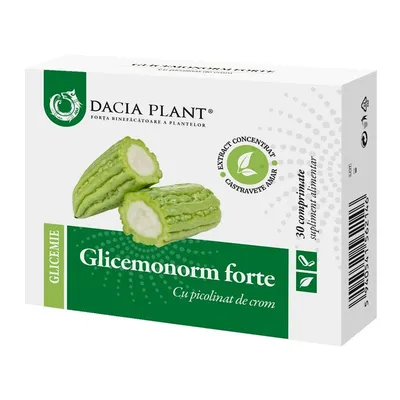 GLICEMONORM FORTE 30 COMPRIMATE DACIA PLANT