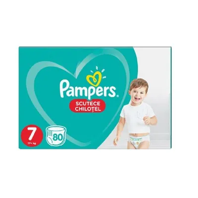Scutece-chilotel Pants Mega Box marimea 7 pentru 17+ kg, 80 bucati, Pampers