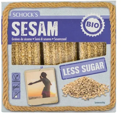 Batoane Bio crocante cu susan, 3x25g, Schocks