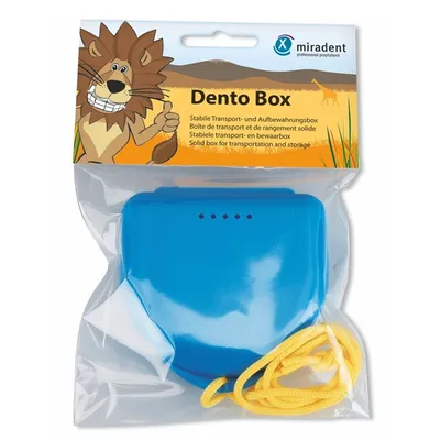MIRADENT DENTOBOX CUTIE DEPOZITARE APARAT DENTAR ALBASTRU