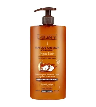 Masca hranitoare pentru par Argan Divin, 1000ml, Evoluderm