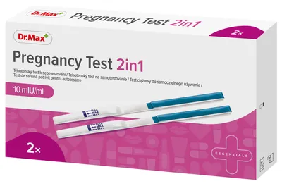 Dr.Max Test de sarcina 2 in 1, 2 bucati