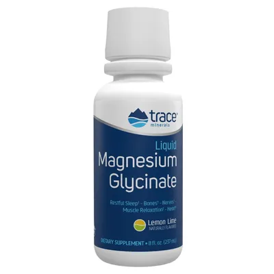 Magneziu glicinat lichid cu aroma de lamaie si lime, 237 ml, Trace Minerals