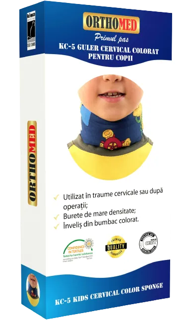 Guler cervical colorat pentru copii Marimea S, 1 bucata, Orthomed