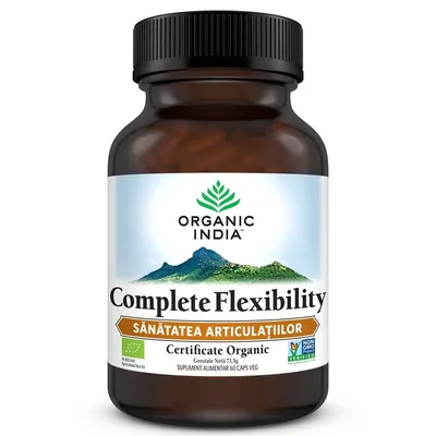 ORGANIC INDIA COMPLETE FLEXIBILITY SANATATEA ARTICULATIILOR BIO 60 CAPSULE