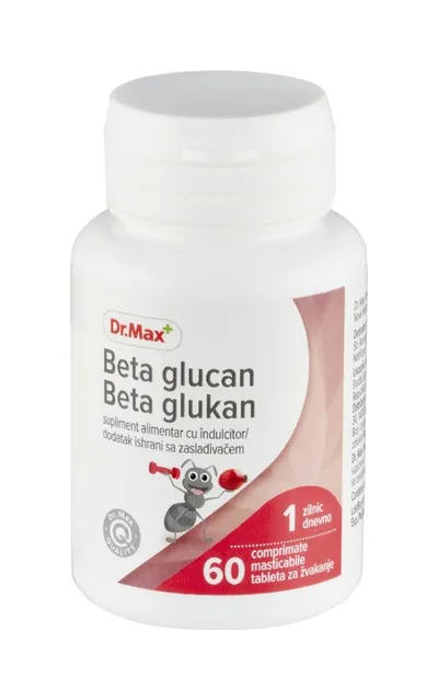 Dr. Max Beta glucan, 60 comprimate masticabile