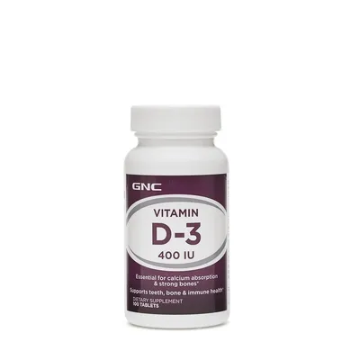 GNC VITAMINA D3 400 UI COLECALCIFEROL 100 TABLETE
