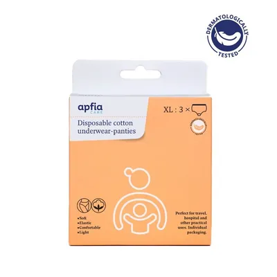 APFIA CARE CHILOTI BUMBAC UNICA FOLOSINTA XL 3 BUCATI