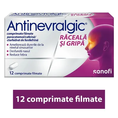 ANTINEVRALGIC RACEALA SI GRIPA 12 COMPRIMATE FILMATE