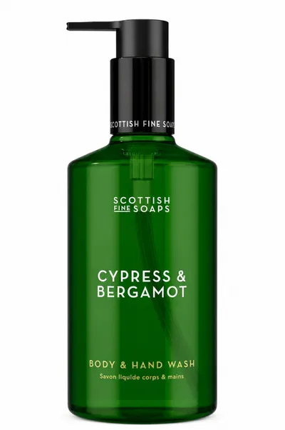Săpun Lichid pentru Mâini și Corp Cypress & Bergamot, 300 ml, Scottish Fine Soaps