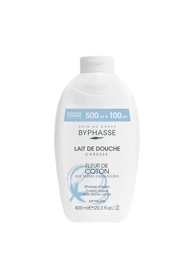 Crema de dus cu flori de bumbac Caresse, 600ml, Byphasse