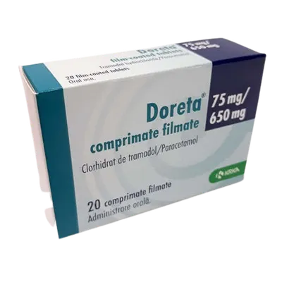 Doreta 75 mg/ 650 mg x 20 compr. film.