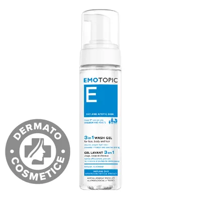 Gel de spalare emolient pentru piele atopica Dry and Atopic E, 200ml, Pharmaceris