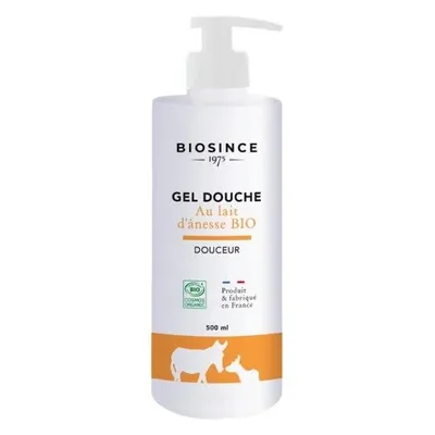 Gel de dus organic cu lapte de magarita, 500ml, Biosince 1975