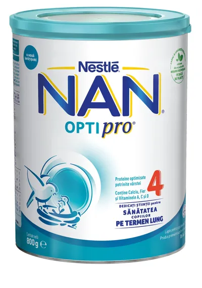 NAN OPTIPRO 4, 800g – Lapte praf copii +2 ani | Nestle