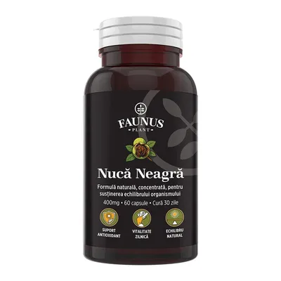 Nuca Neagra, 60 capsule, Faunus Plant