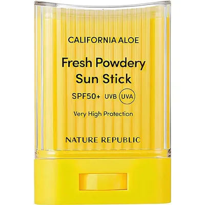 Stick pentru fata cu protectie SPF50+ California Fresh Powdery, 24g, Nature Republic