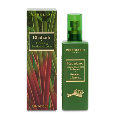 L'Erbolario Deodorant-Lotiune Refresh Rhubarb, 100ml