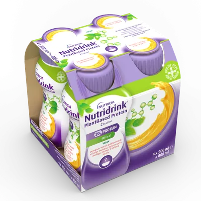 Nutridrink pe baza de plante cu aroma de dovleac si morcovi, 4 x 200ml, Nutricia