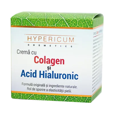 Crema cu colagen si acid hialuronic, 40 ml, Hypericum