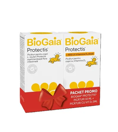 BIOGAIA PROTECTIS COPII PIC X 10ML+PROTECTIS D3 PIC X 5ML