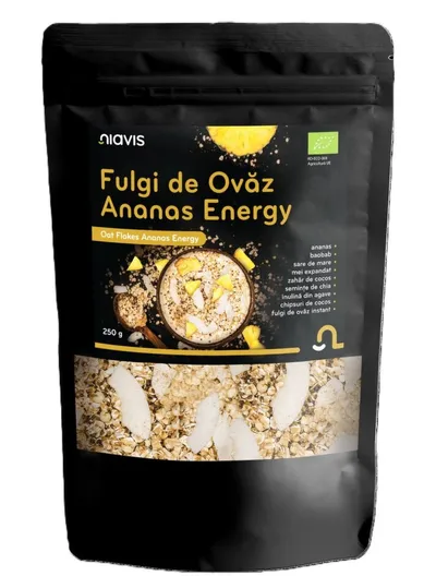 NIAVIS FULGI DE OVAZ ANANAS ENERGY ECOLOGICI 250G