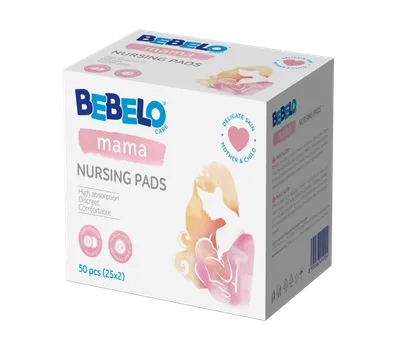 Bebelo Mama Tampoane pentru san, 50 bucati