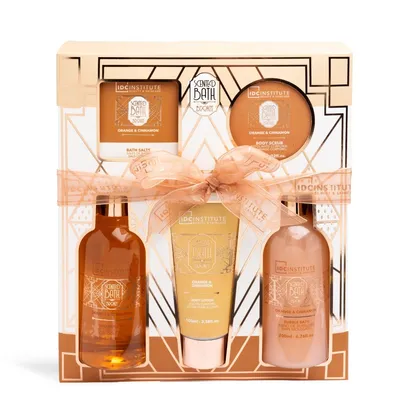 Set de baie in cutie cadou Scented Bronze, 5 piese, IDC Institute