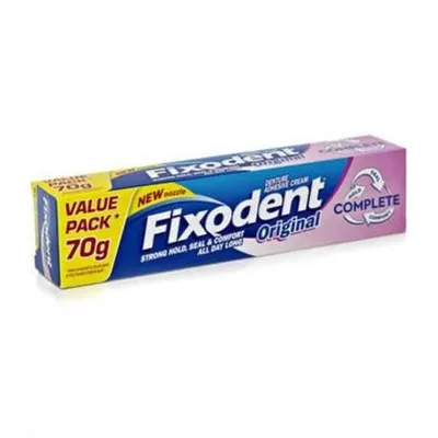 Crema adeziva pentru proteza dentara Complete Original, 70g, Fixodent