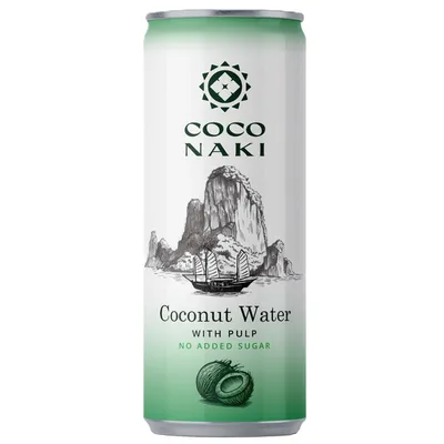 Apa de cocos cu pulpa, 320 ml, Coconaki