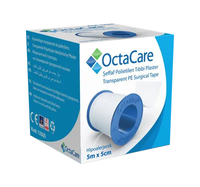 Banda adeziva cu suport de plastic, 5cmx5m, Octacare