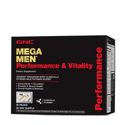 GNC MEGA MEN COMPLEX MULTIVITAMINE PENTRU BARBATI - PERFORMANTA SI VITALITATE 30 PACHETELE