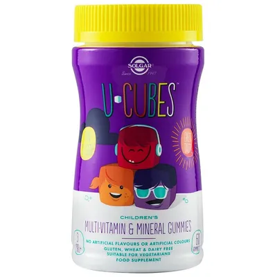SOLGAR MULTIVITAMINE SI MINERALE U-CUBES 60 JELEURI