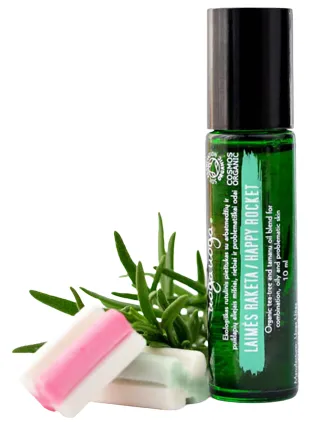 Amestec de uleiuri de tea-tree si tamanu pentru piele problematica Happy rocket Bio, 10ml, Uoga Uoga