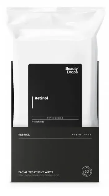 Servetele faciale cu retinol, 60 bucati, Beauty Drops