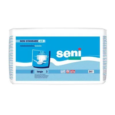 Scutece pentru adulti Standard Air, Large, 30 bucati, Seni