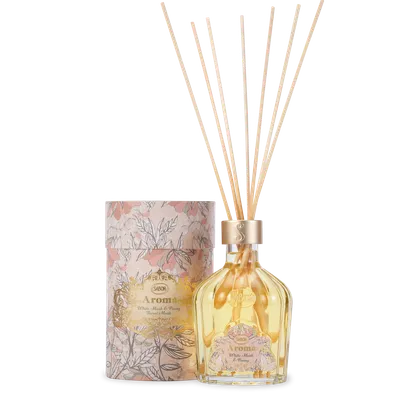 Parfum de camera White Musk & Bujor, 245ml, Sabon
