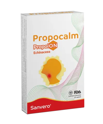 Propocalm Propolon Echinaceea, 20 capsule, Sanvero