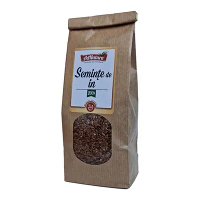 Seminte de in, 200g, AdNatura