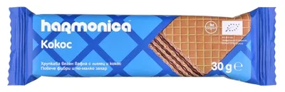 Napolitane cu cocos Bio, 30g, Harmonica